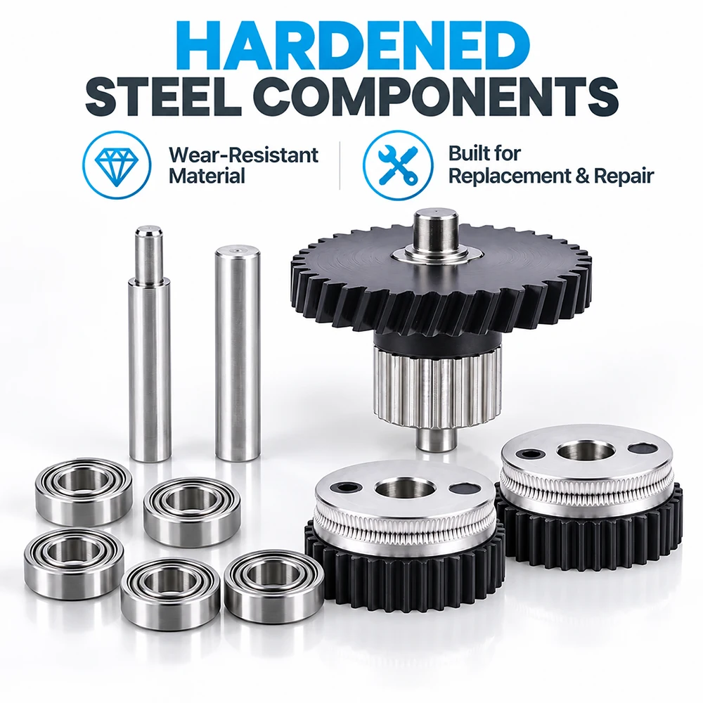 Extruder Gear Kit For QIDI Q2 / Plus 4 Harden Steel Gears For QIDI X-Max 3/Plus 3/Smart-3 Replacement 3D Printer Machine Parts 5