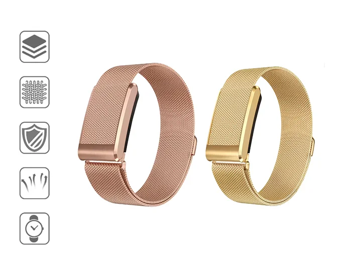 Strap for Fitbit Air Smartwatch Accessories Magnetic Milanese Metal Bracelet Correa Case Protective for Google Fitbit Air Band