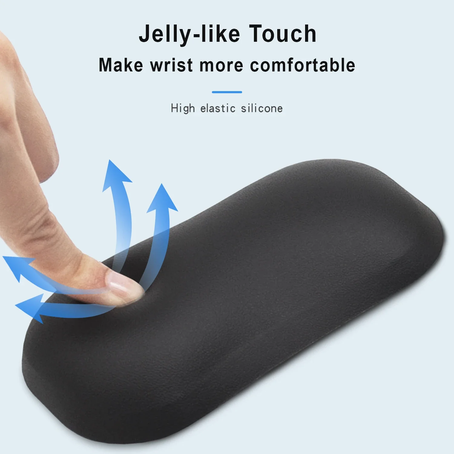 Surface Cushion Office Rest Laptop Silicone Mouse Leather Relief for Computer Support Gaming Pain Pad Wrist Home Ergonomic Dota