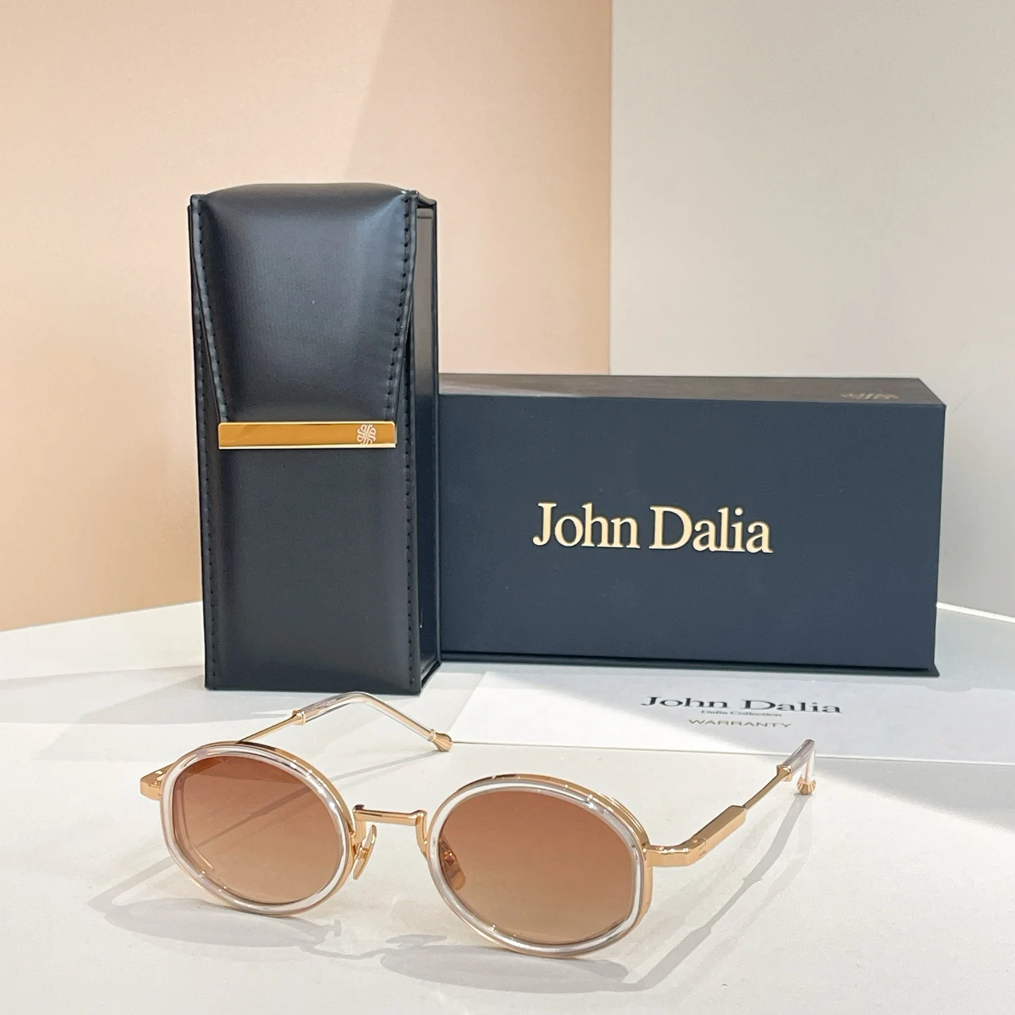 Klassieke Designer Voor JOHN DALIA JD Jared Zonnebril Mannen Vrouwen Legering Gradiënt Topkwaliteit Brand Design UV400 Bril Met Doos