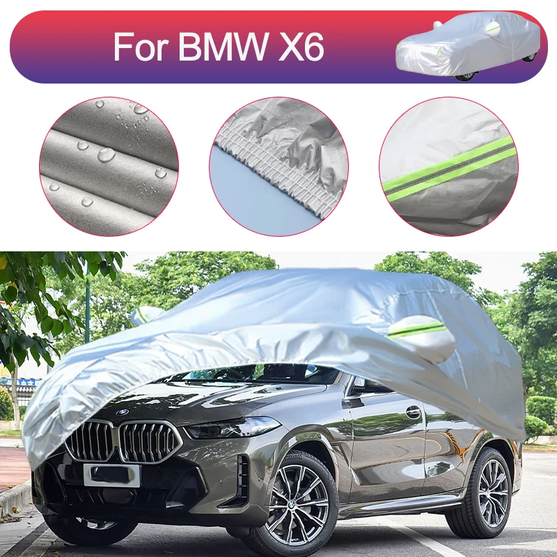 

For BMW X6 Outdoor Protection Full Car Covers Snow Cover Sunshade Waterproof Dustproof Exterior Car Accessories