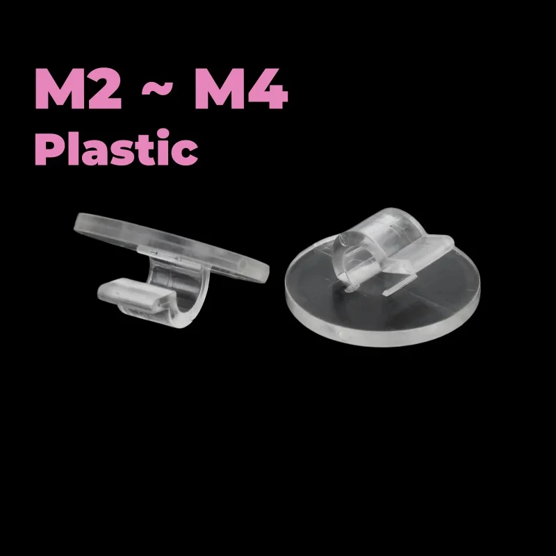 Transparent Plastic Cable Organizer Clips Wire Winder Holder Protector USB Cable M2 ~ M4