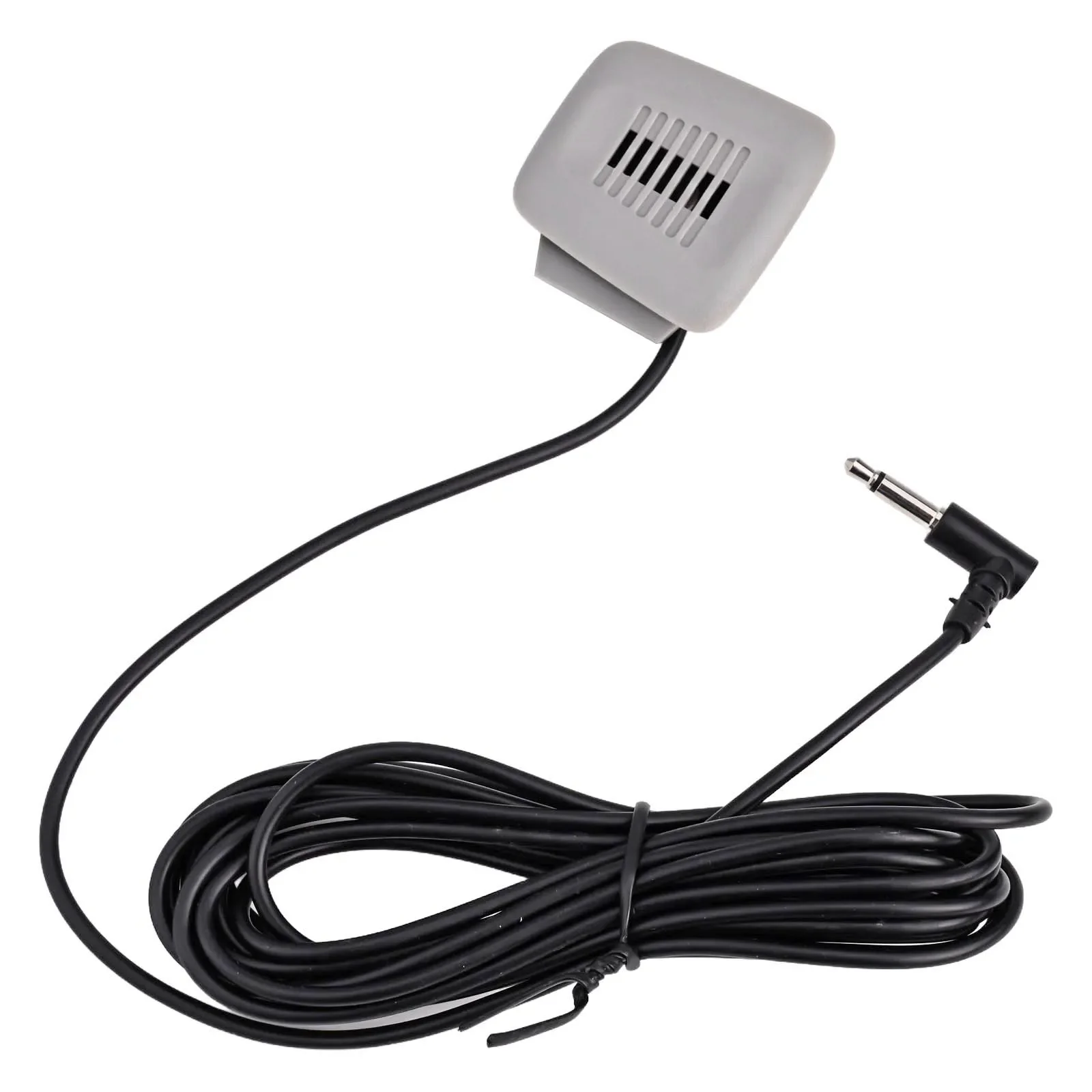 3.5mm /Car Audio Microphone Stereo Wired External Mic For BMW Ceiling Roof Panel Reading Light Installation /Black /ABS