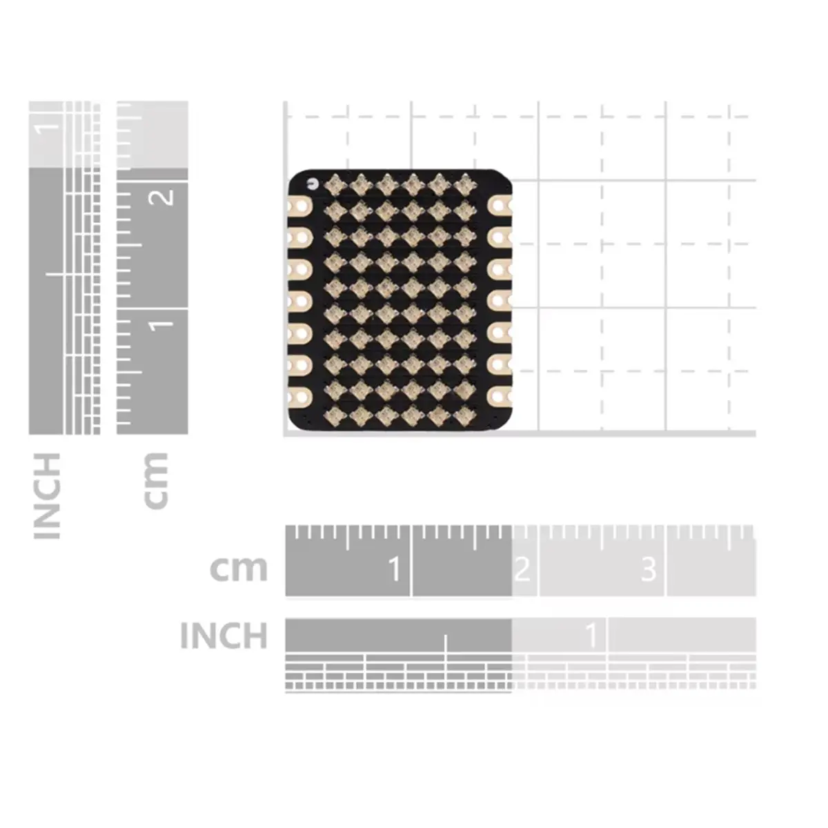 Digital Essentials 6x10 RGB Matrix Expansion Board WS2812B for XIAO Onboard LED Portable Expansion Board for XIAO Series