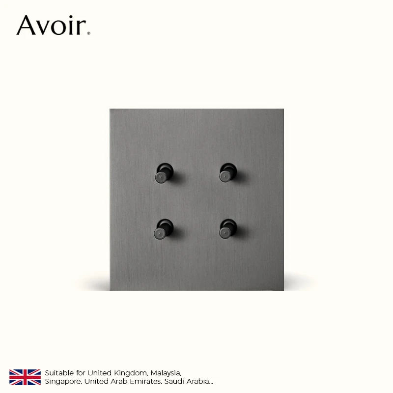 Avoir Retro Szary Przełącznik Gniazda I Przełączniki Do Domu Przełącznik Ścienny 2-drożny Gniazdo Ścienne 220V UK Gniazdo USB Typ C 86 Typ włącznik światła panele ścienne gniazdka i włączniki przełącznik kołyskowy