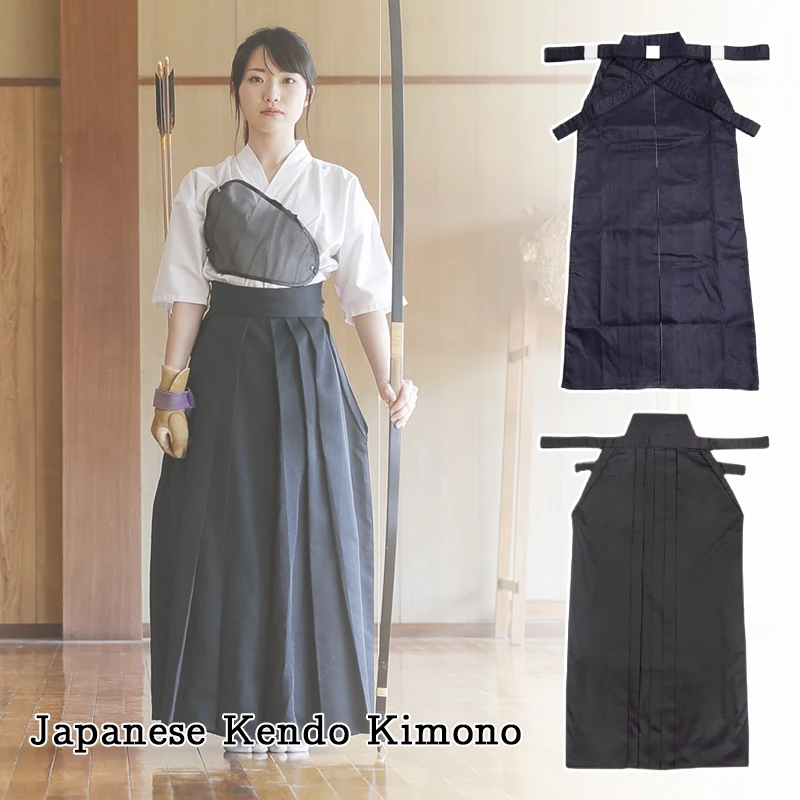 Japanese Traditional Martial Arts Uniform Sportswear Hakama Samurai Iaido Cullottes Kendo Kimono Skirt Kimono Aikido Skirt