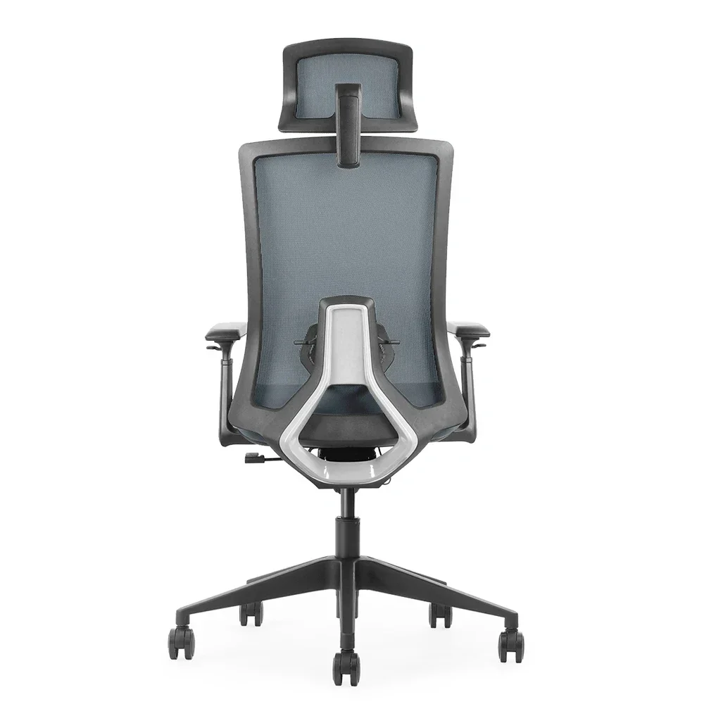 High Quality Executive Ergonomic Computer Chair High Back Mesh Desk Pu Recliner with Adjustable Headrest for Office Use