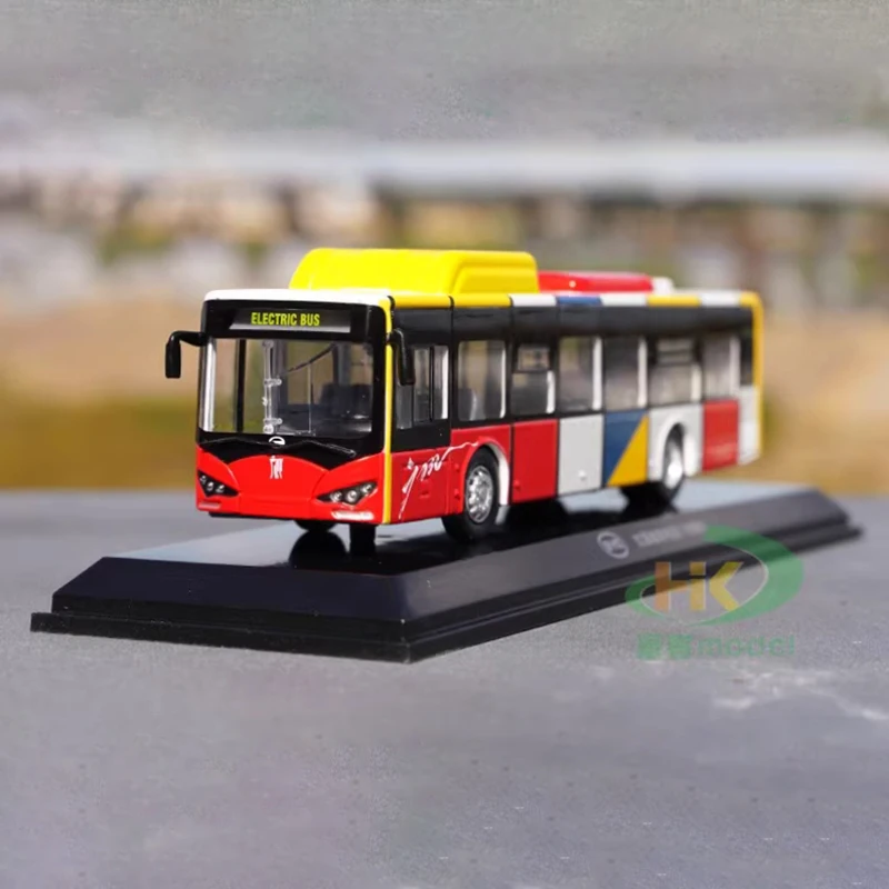 Diecast 1:64 Scale BYD K8 K9 Bus Alloy Car Model Finished Product Simulation Toy Collection Gift Static Model Display