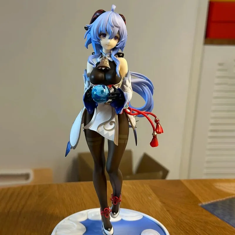 Genshin Impact Game 23cm Ganyu Anime figurka zegarek księżyc Shouyue kolekcja modeli lalka dekoracja stołu zabawki prezenty