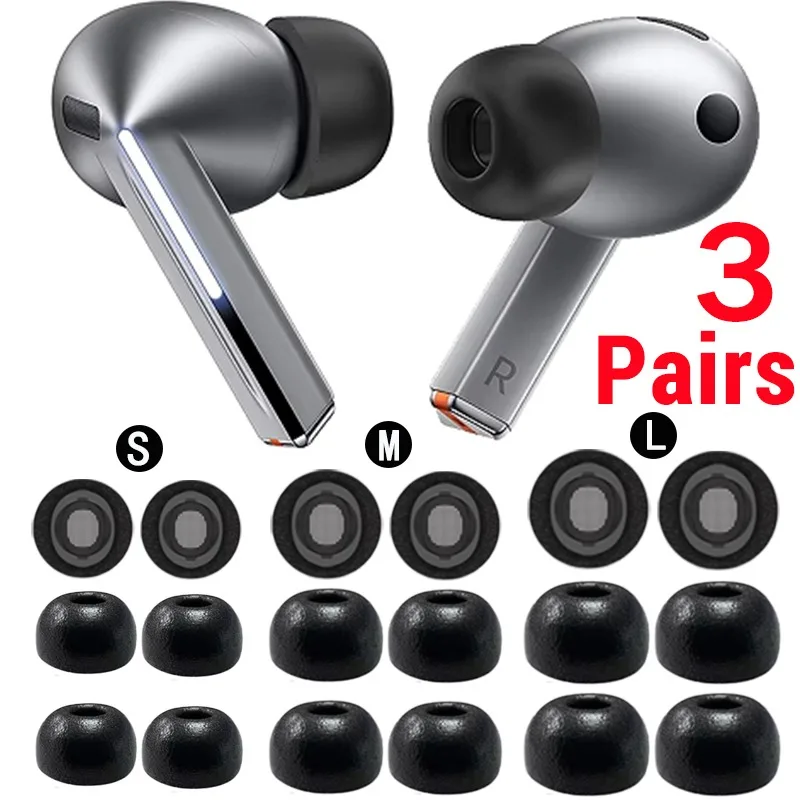 

1-3PCS Silicone Ear Tips For Samsung Galaxy Buds 3 Pro Eartips Buds Wireless Noise Reduction Tips Anti-Slip Earbuds Ear Tips