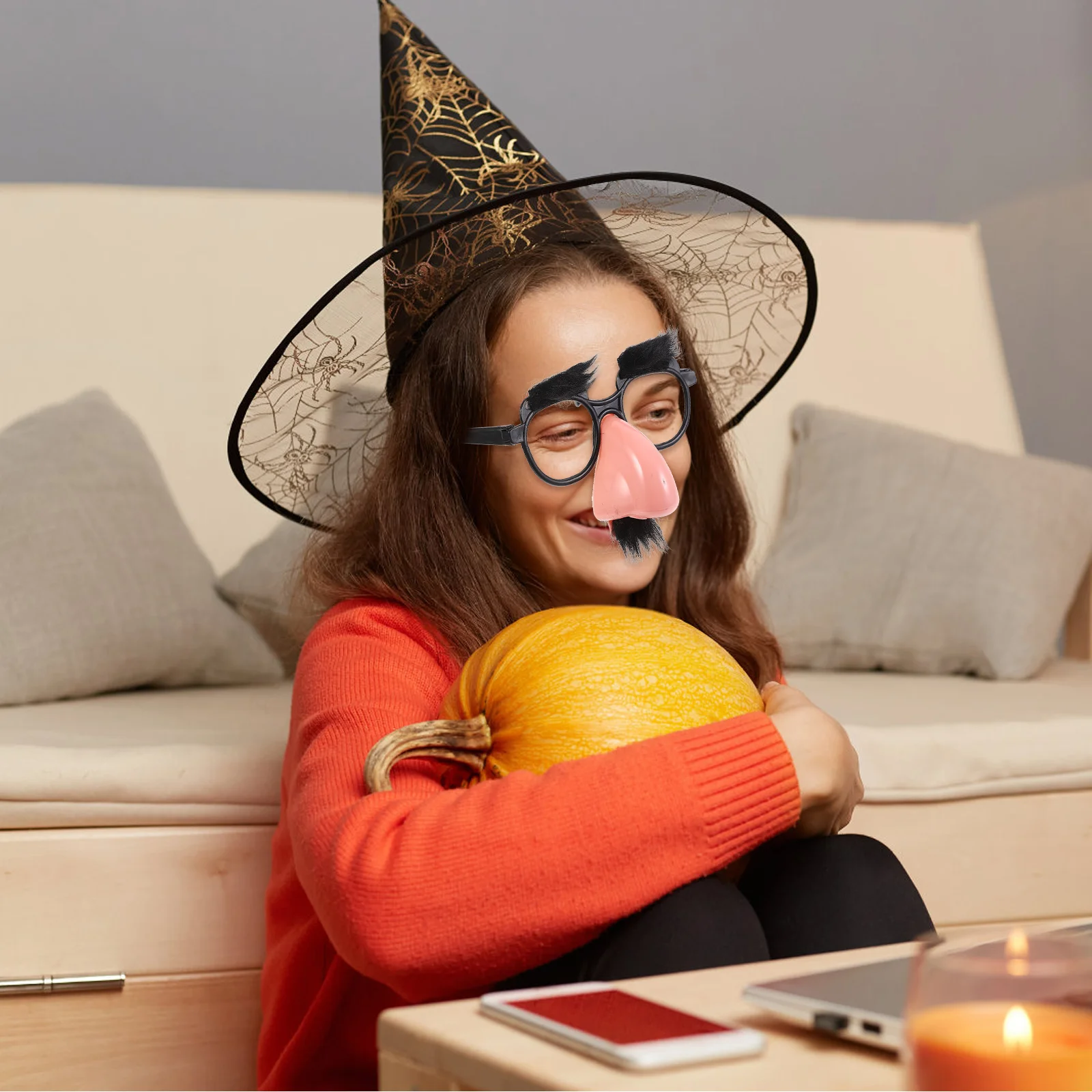 Gafas con temática de payaso Disfraces divertidos de Halloween Herramientas pequeñas Accesorios de decoración para fiestas