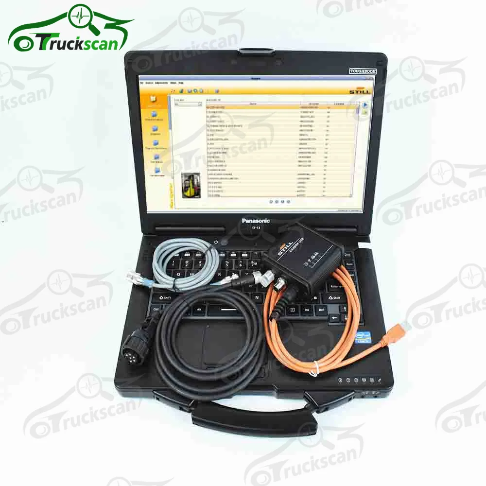 For Still forklift canbox diagnostic scanner with cf53 latpop Lift trucks still canbox adapter forklift diagnostic scanner