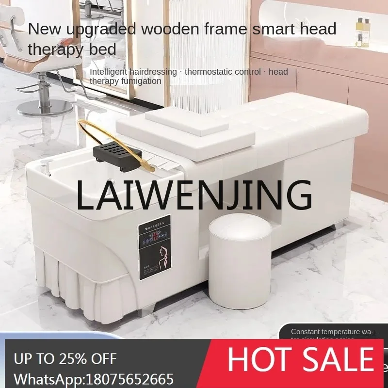 

Barber Shop with Water Circulation Fumigation Water Heater Head Treatment Shampoo Beauty Salon Thai Full Lying Bed