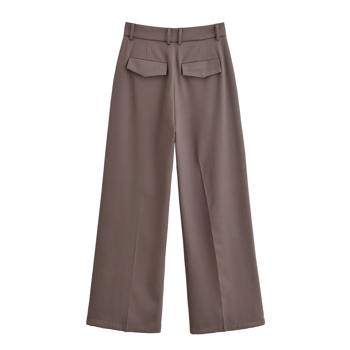 Modieuze casual damesbroek met wijde pijpen Herfst nieuwe collectie dubbele plooi Europese en Amerikaanse stijl Grote maten groothandel