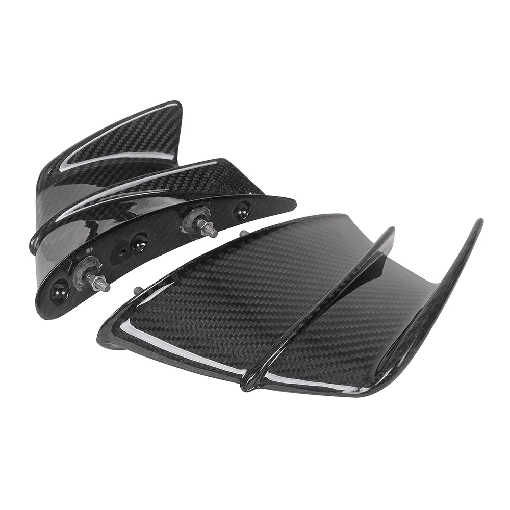 MOTO4U For DUCATI Panigale V4 V4S V4R 2019 2022 2023 Carbon Fiber Motorcycle Accessories Winglets Aerodynamics Air Deflector Kit