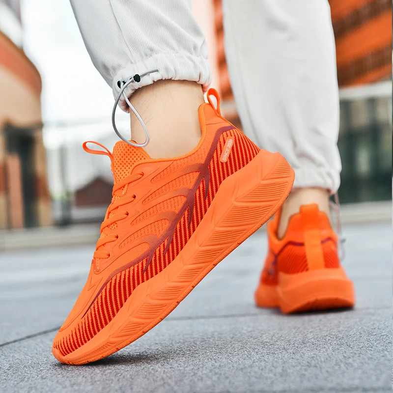 أحذية الجري الرجالية أحذية رياضية مريحة شبكية قابلة للتنفس خفيفة الوزن للرجال مقاومة للاهتراء وقابلة للتنفس ومضادة للانزلاق أحذية رجالية غير رسمية