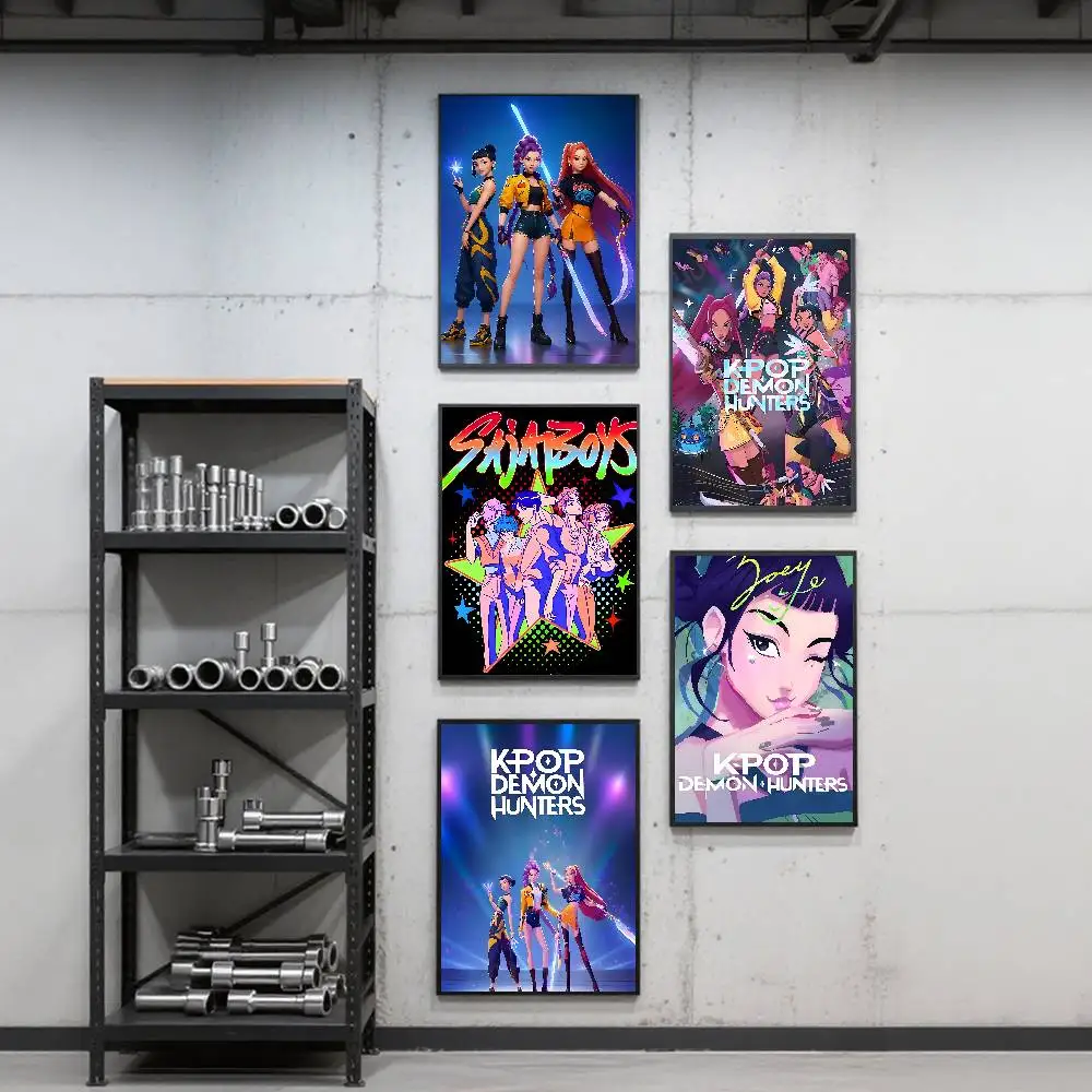 Anime Saja Boys K Pop Demon Hunters Movie Poster Art Print Anime Style Home Decor Ideal Gift Perfect Room Decor