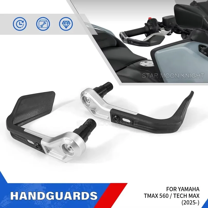 Handguard Shield For YAMAHA T-MAX TMAX 560 TECH MAX (2025-) Motorcycle Handlebar Guards Hand Guard Protector Windshield