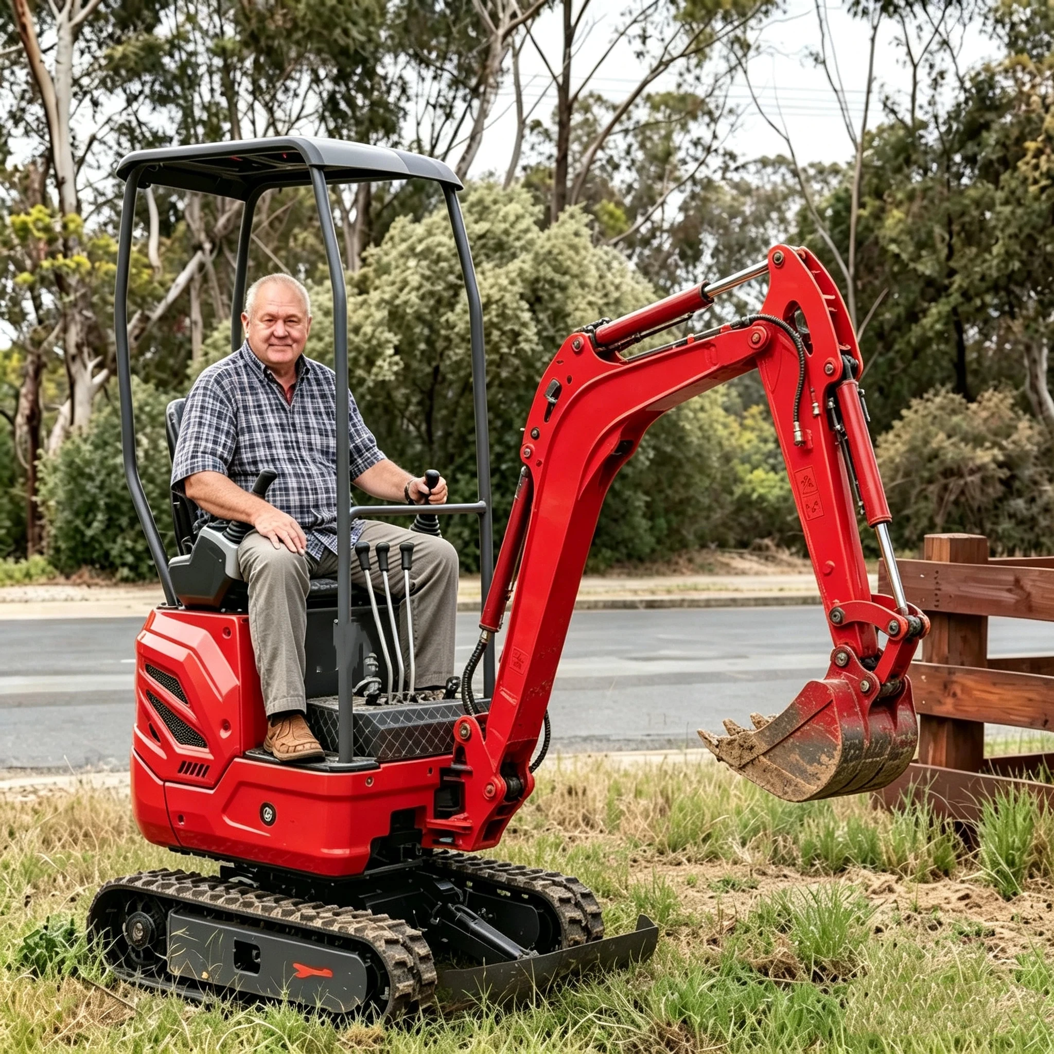 Minikoparka gąsienicowa 1,5 to – Tractor Backhoe recenzja i cena