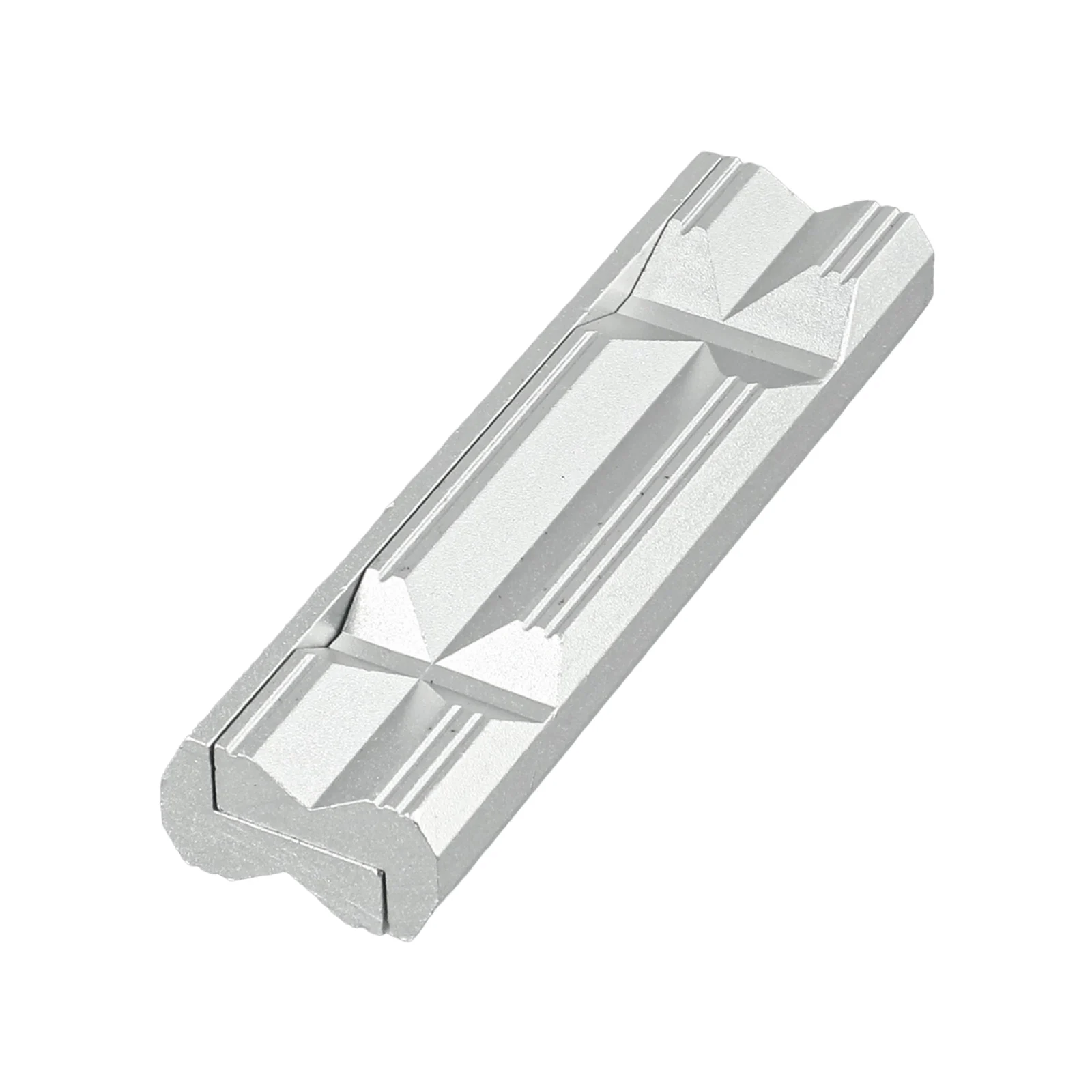 CNC Milling Steel Vise Hard Jaw Fixture with VType Jaw and Aluminum Alloy Structure for Secure and Stable Clamping