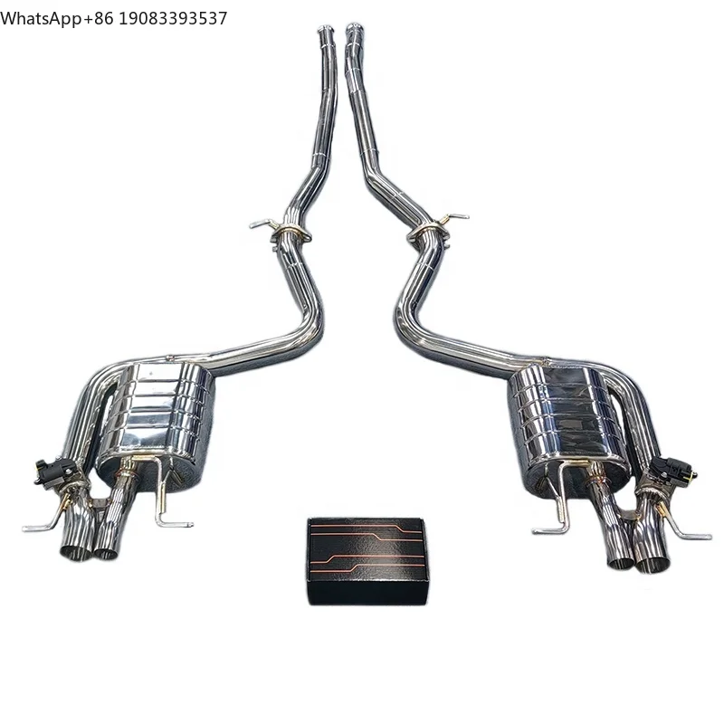 

Высококачественные выхлопные трубы Catback для Mercedes-Benz S63 S63L S600 AMG W222 5.5T, нержавеющая сталь SS304, выхлопная система Valvetronic с глушителем