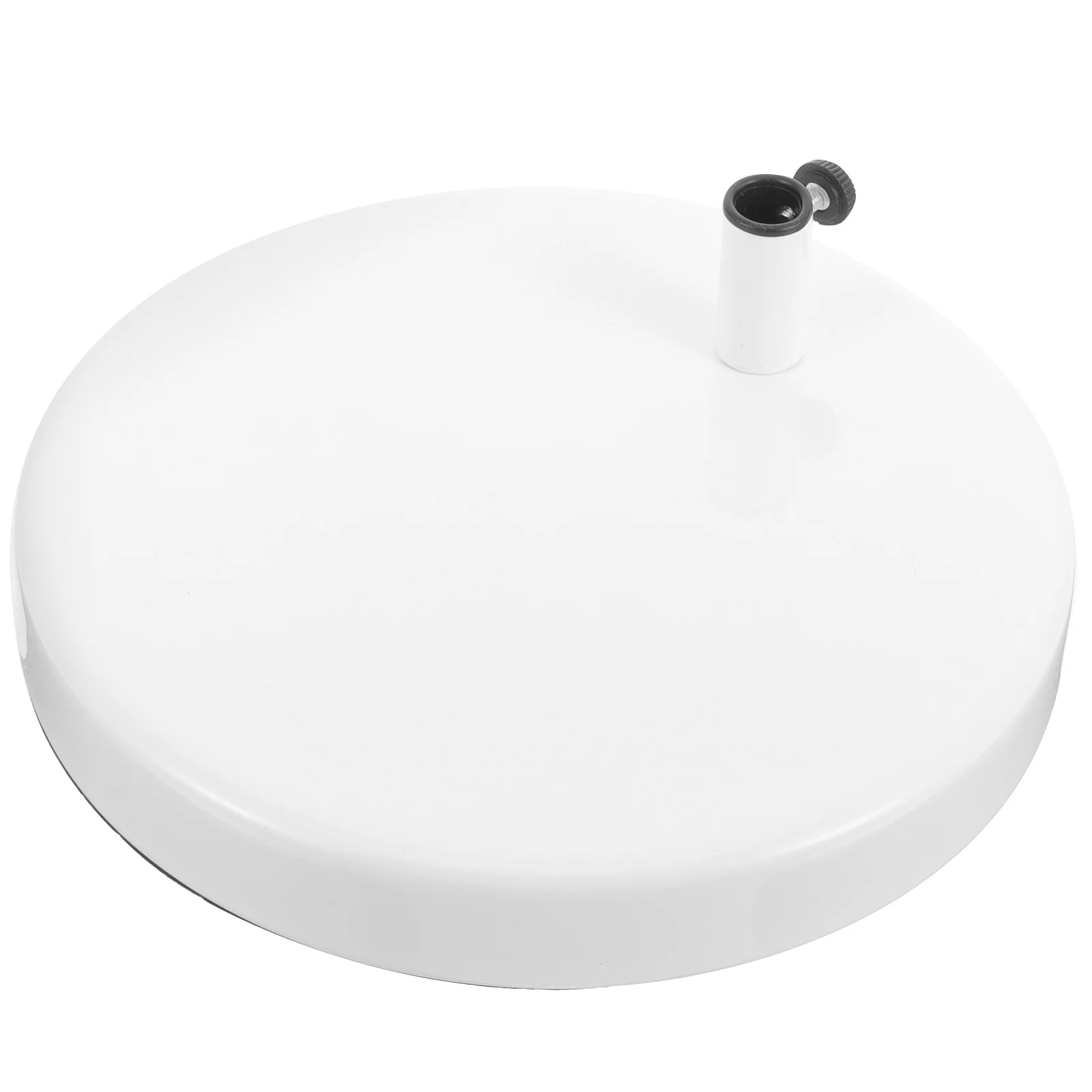 

Round Table Lamp Base Iron LED Light Display Base Night Lamp Bases for Small Spaces Compatible with Swing Arm Lamps