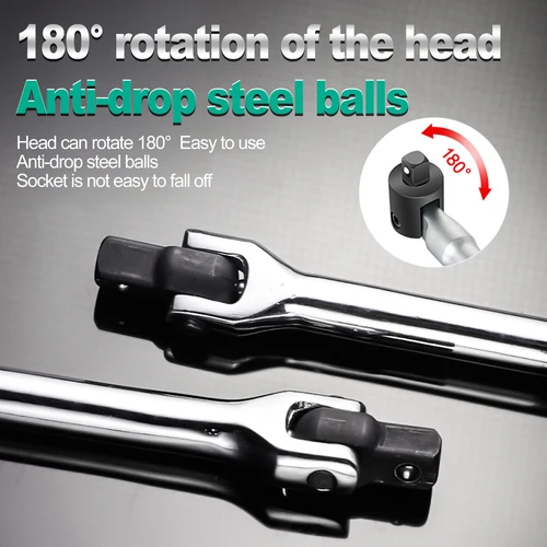 Imagen 2 del producto Llave de varilla F de 1/2 pulgadas, llave dinamométrica de 15/18 pulgadas, barra de fuerza larga, cabezal de actividad, palanca fuerte, herramienta de reparación de mango de dirección