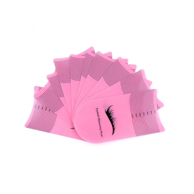 5/10PCS Wimpern Länge Mess Lineal Tragbare Augenbraue Weiche Kunststoff Lineal Make-Up-Tool Wimpern Verlängerung Wachstum Zubehör