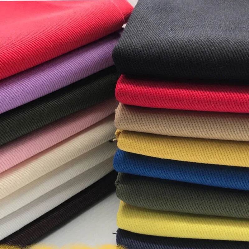 Solid Cotton Thick Jeans Fabric Cotton Twill Colorful Denim DIY Fabrics For Sewing Pants Jackets Suits Clothing Tissus 50X150cm