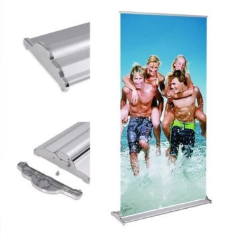 DD 85 X 200cm Retractable Banner Stand with Complete Package Customizable Advertising Display Custom Printed Roll-Up Pull Up