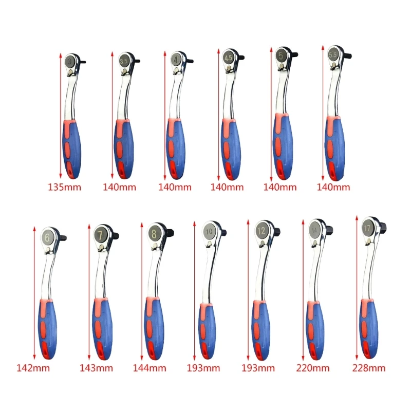 Clé à douille à cliquet 72 dents, Mini tournevis, poignée, clé à dégagement rapide, pour véhicules vélos, livraison directe