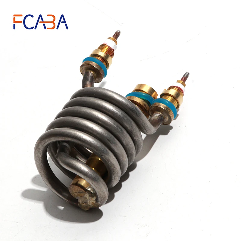 FCABA Electric Heating Faucet Heating Pipe Fittings 220V 3000W Instant Heater Parts Stainless Steel Equipment