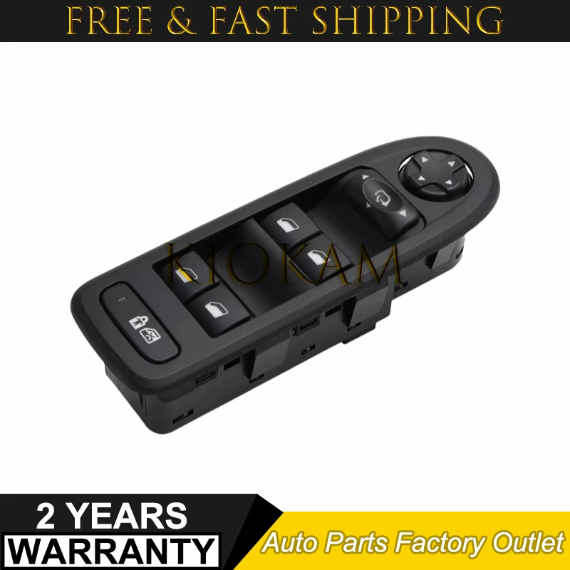 

96644917XT Car Power Window Control Button Switch For Peugeot 308 508 C5 5 Door Hatchback Wagon 96659465ZD 98026370ZD 96599975XT