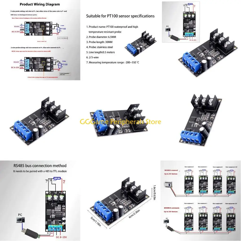 U55B PT100 Metal Th…