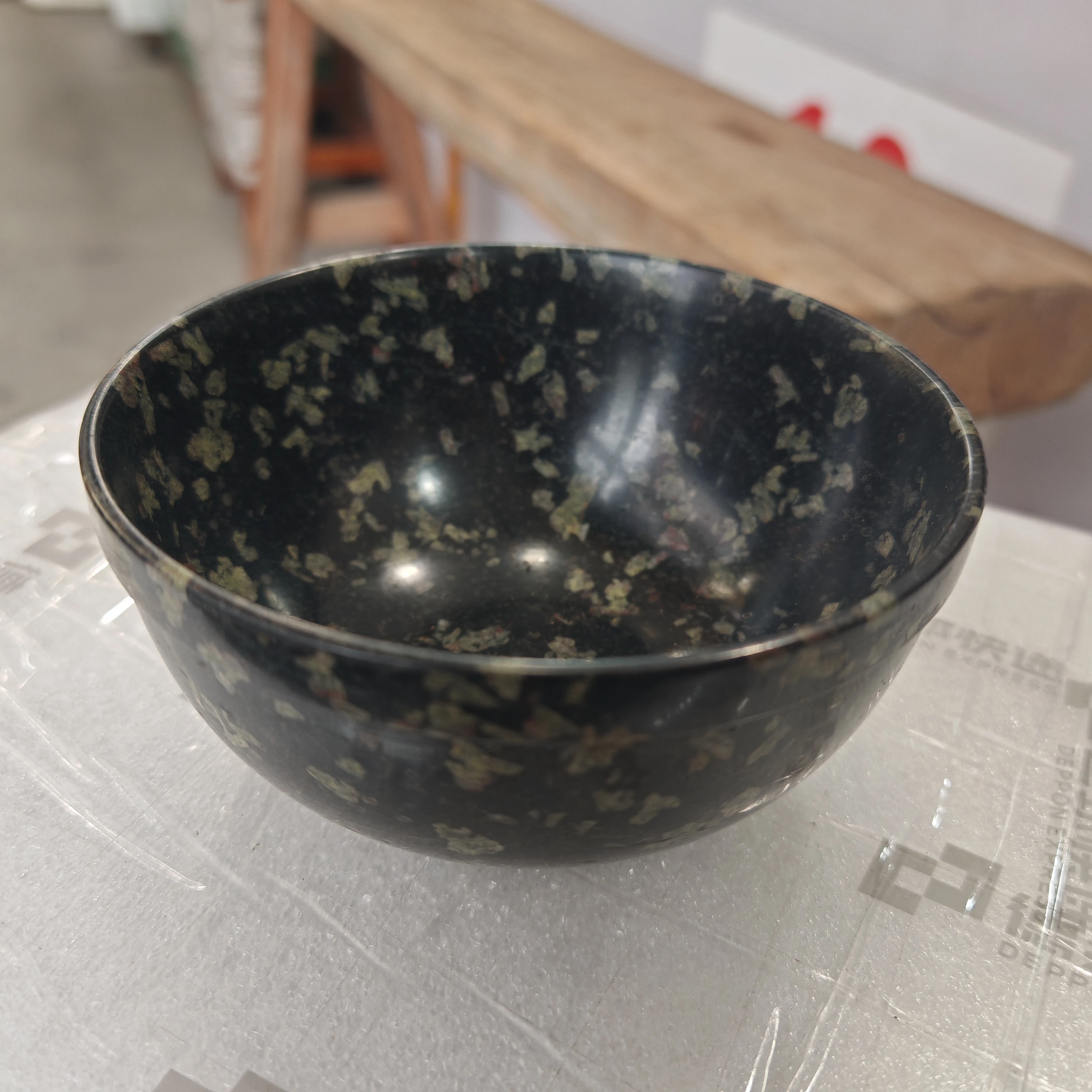 55*110mm Natural Jade Cup Flower Stone Bowl Genuine Chinese Plum Blossom Jade Rice Bowl Handmade Healthy Tableware Kungfu Teaset