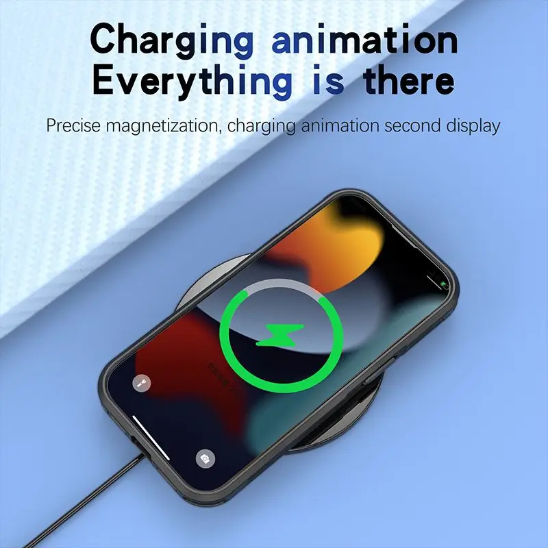 3IN1 Military Level Heavy Duty Shockproof Case For iPhone 16 15 14 13 ProMax PLUS For Magsafe Magnetic Wireless Charging Cover