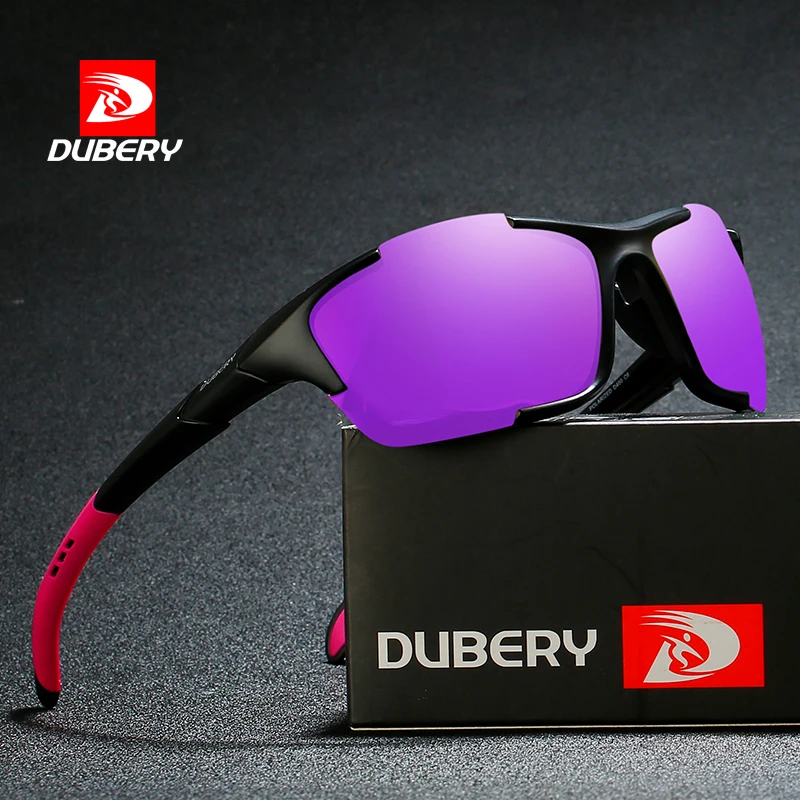 DUBERY Vintage Sunglasses Polarized Men's Sun Glasses For Men Driving Black Square Oculos Male 9 Colors Model D400