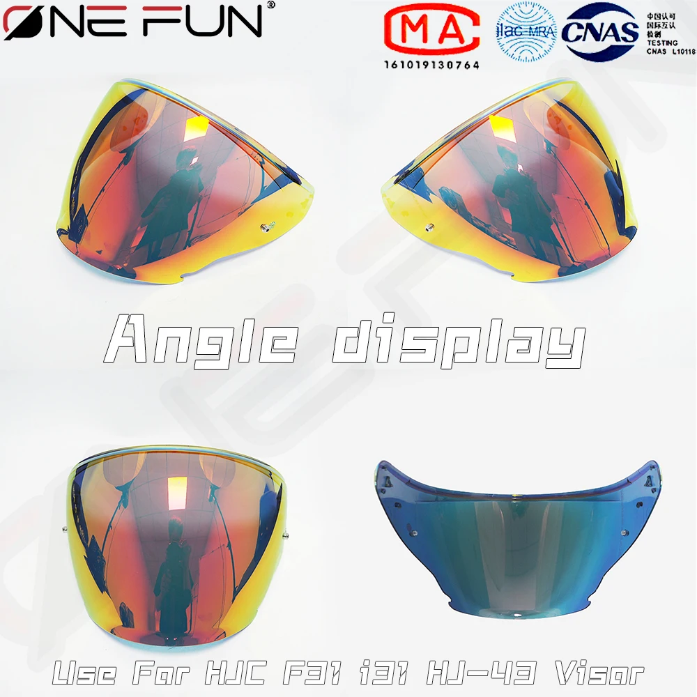 F31 Replacement Photochromic Motorcycle Half Helmet Visor Anti-Fog for HJC F31 i31 HJ-43 Day Night Shield Lens, UV Protection