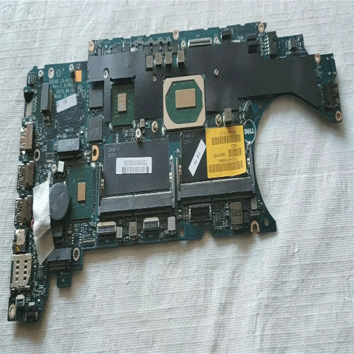 6YY9J 06YY9J For DELL LATITUDE 5401 Laptop Motherboard INTEL i7 9850H 4.6GHZ NVIDIA 100% Full Tested