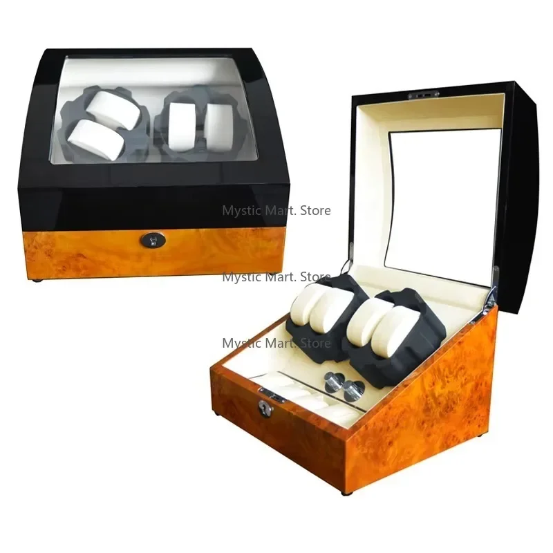 Quiet Japanese Motor Watch Winder GC03-D31BYW-S-A | High-Quality Automatic Watch Safe Box