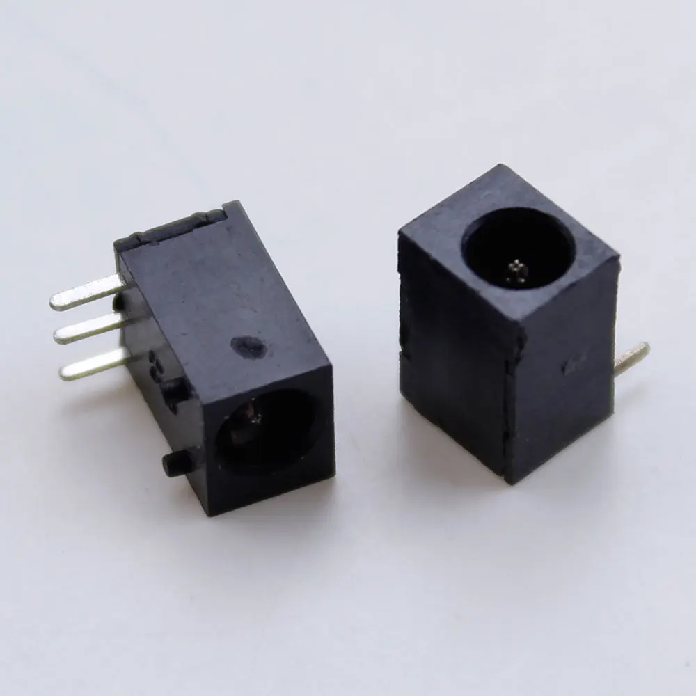 DC-003 DC 전원 잭 충전 소켓 커넥터, PCB 패널 마운트 어댑터, 3 핀 피트, 3.5x1.3mm, 3.5x1.3mm, DC003