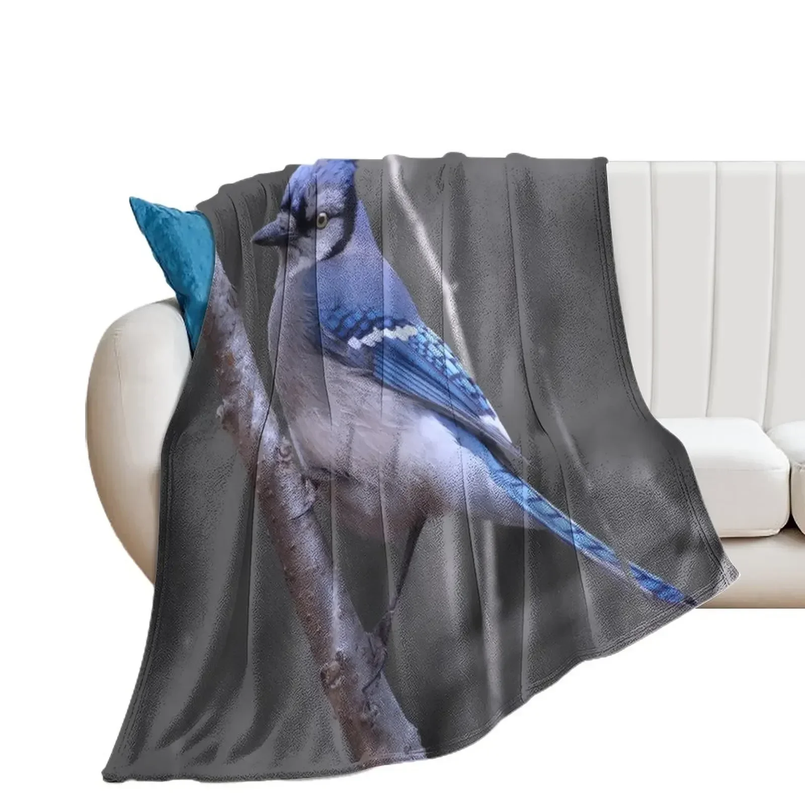 Bluejay Throw Blanket Multi-Purpose Stuffeds Decorative Beds Winter beds Blankets