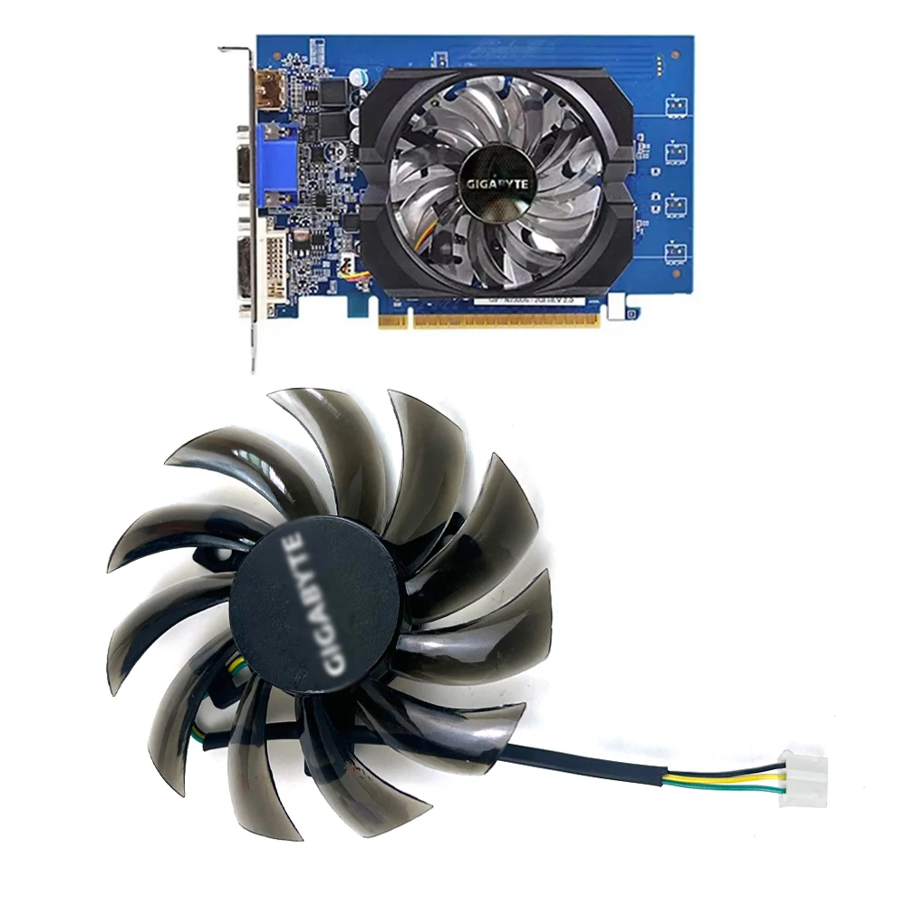 NEW Cooling Fan 75MM 3PIN PLD08010S12H T128010SM For GIGABYTE GT 730 760 630 220 440 graphics card fan