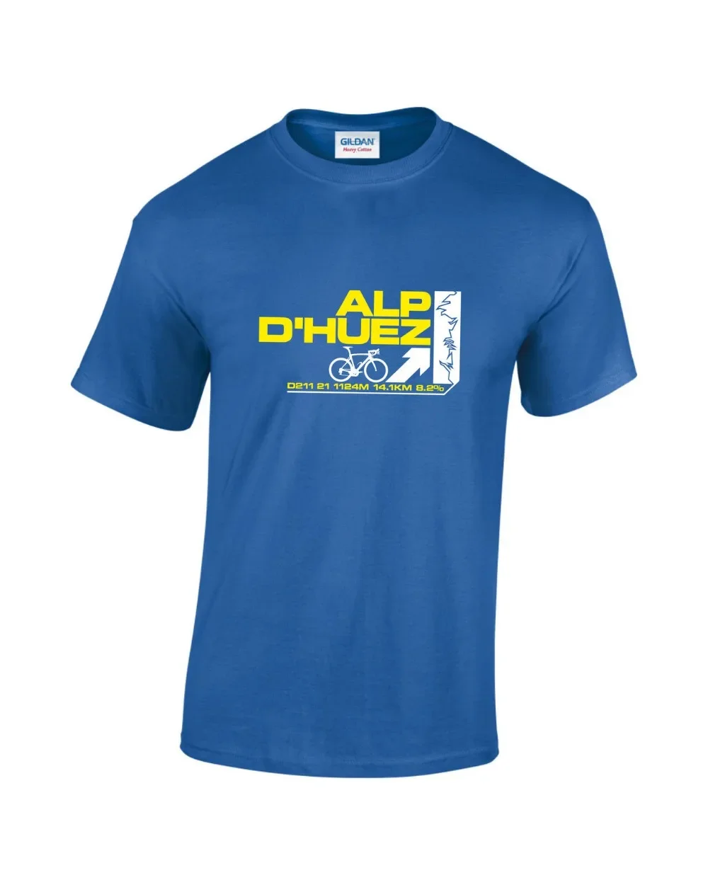 France Alp D'huez Cycling Men's Printed T-Shirt Fashion 201…