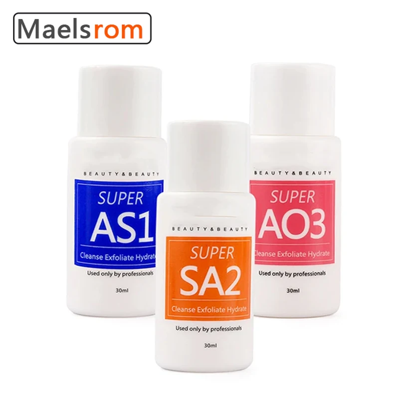 

AS1 SA3 AO3 Concentrate Small Bubble Instrument Special Water-Based Exfoliating Liquid Facial Essence Concentrate 30ml Beauty