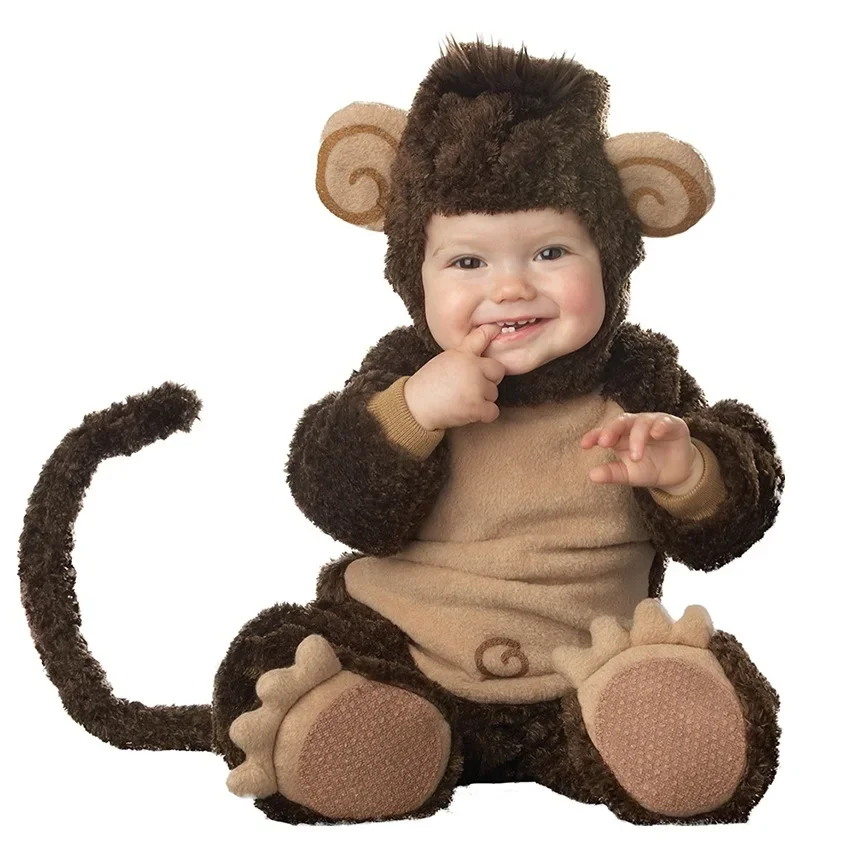 0-3 Years Kids Monkey Elephant Shark Lobster Animals Halloween Party Cosplay Costumes Baby Birthday Photography Role Play Outfit