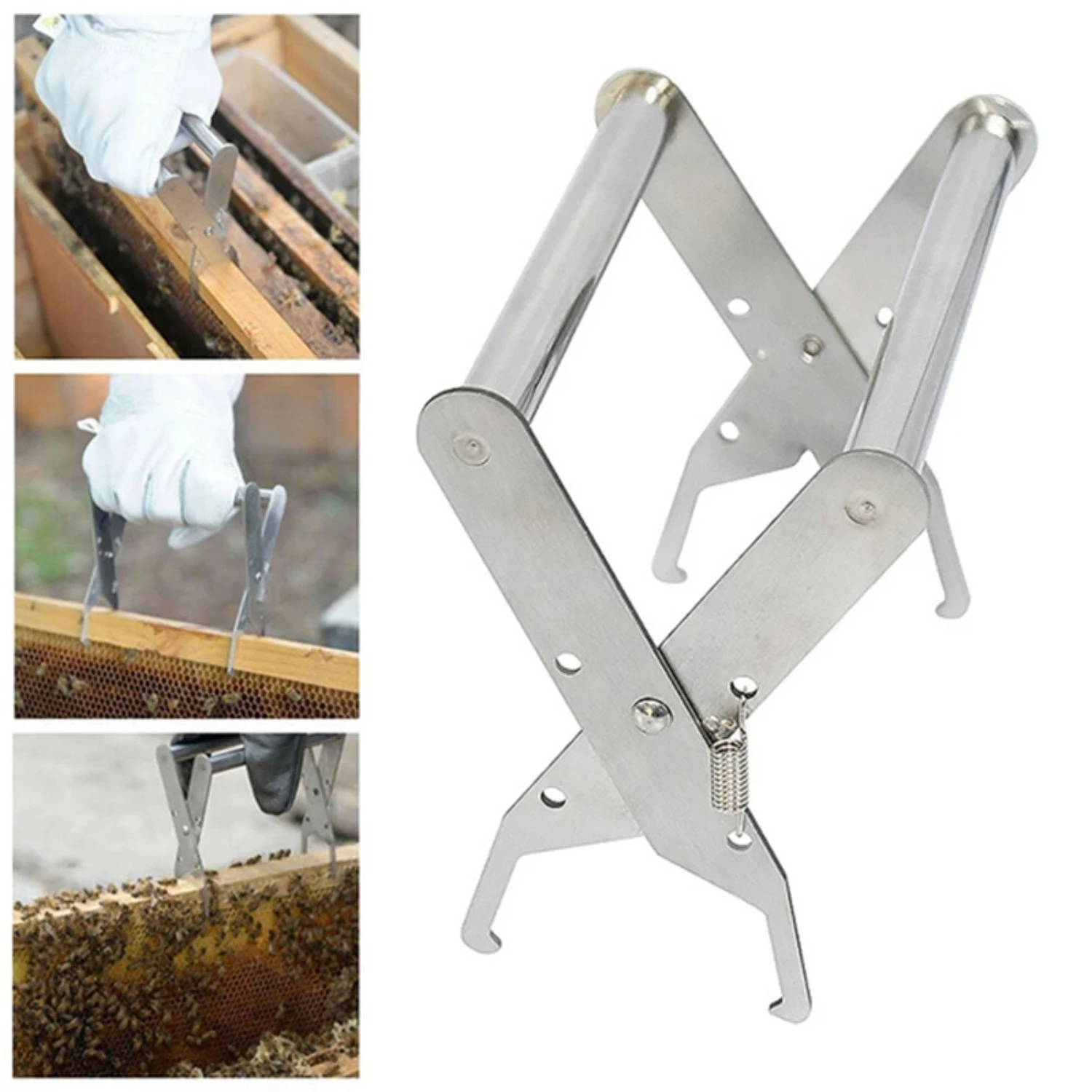 Essential Beekeeping Accessories: Sturdy Honeycomb Clips, Reliable Bee Hive Frame Holder, Practical Capture Frame Grip - Beekeep