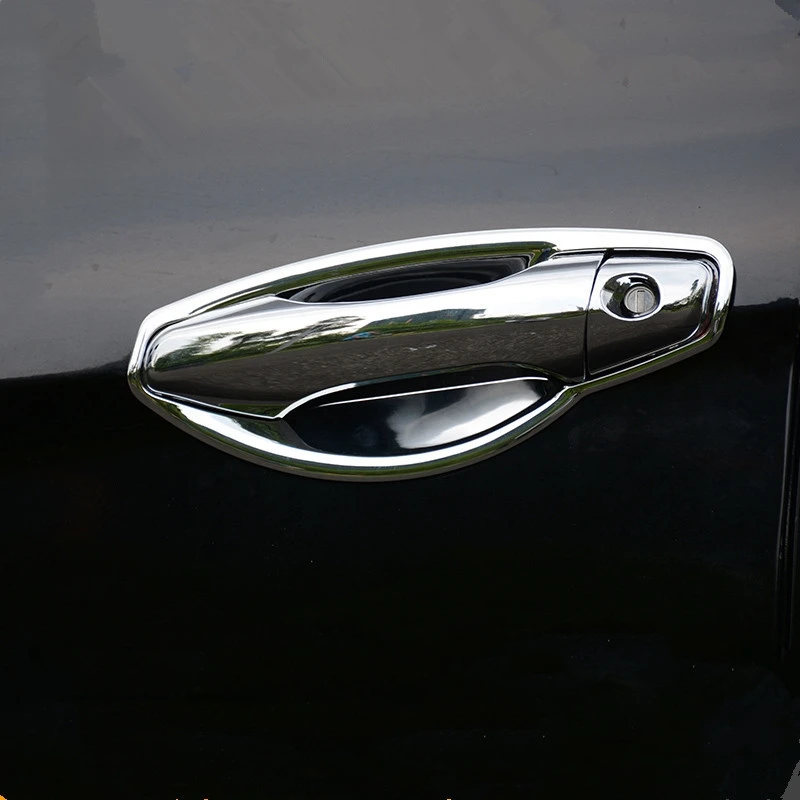 For HYUNDAI SANTA FE / IX45 2013 2014 2015 2016 2017 2018 New Chrome Car Door Handle Cover Trim Sticker Car Styling Accessories