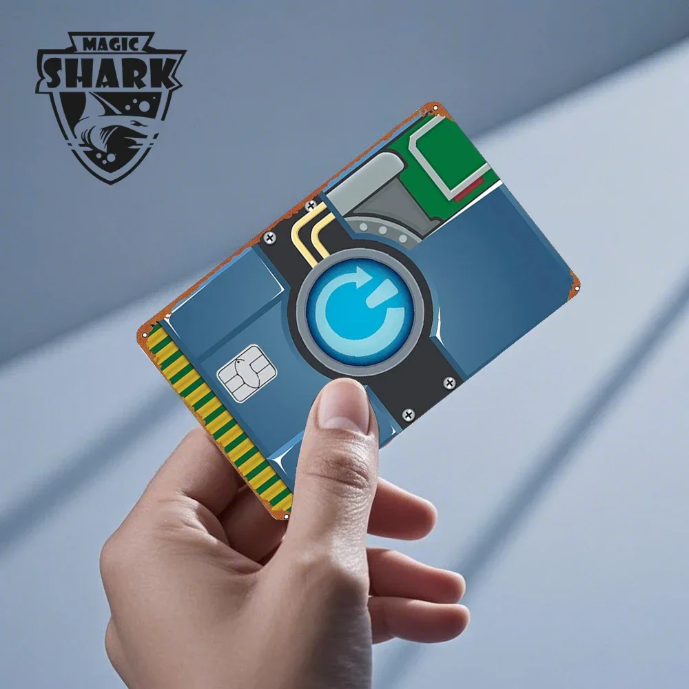 ماجيك شارك المكسيكي اكسبرس قسيمة الطعام الجمجمة غطاء الجلد ملصق فيلم لبطاقة الائتمان الصغيرة الكبيرة لا رقاقة الخصم