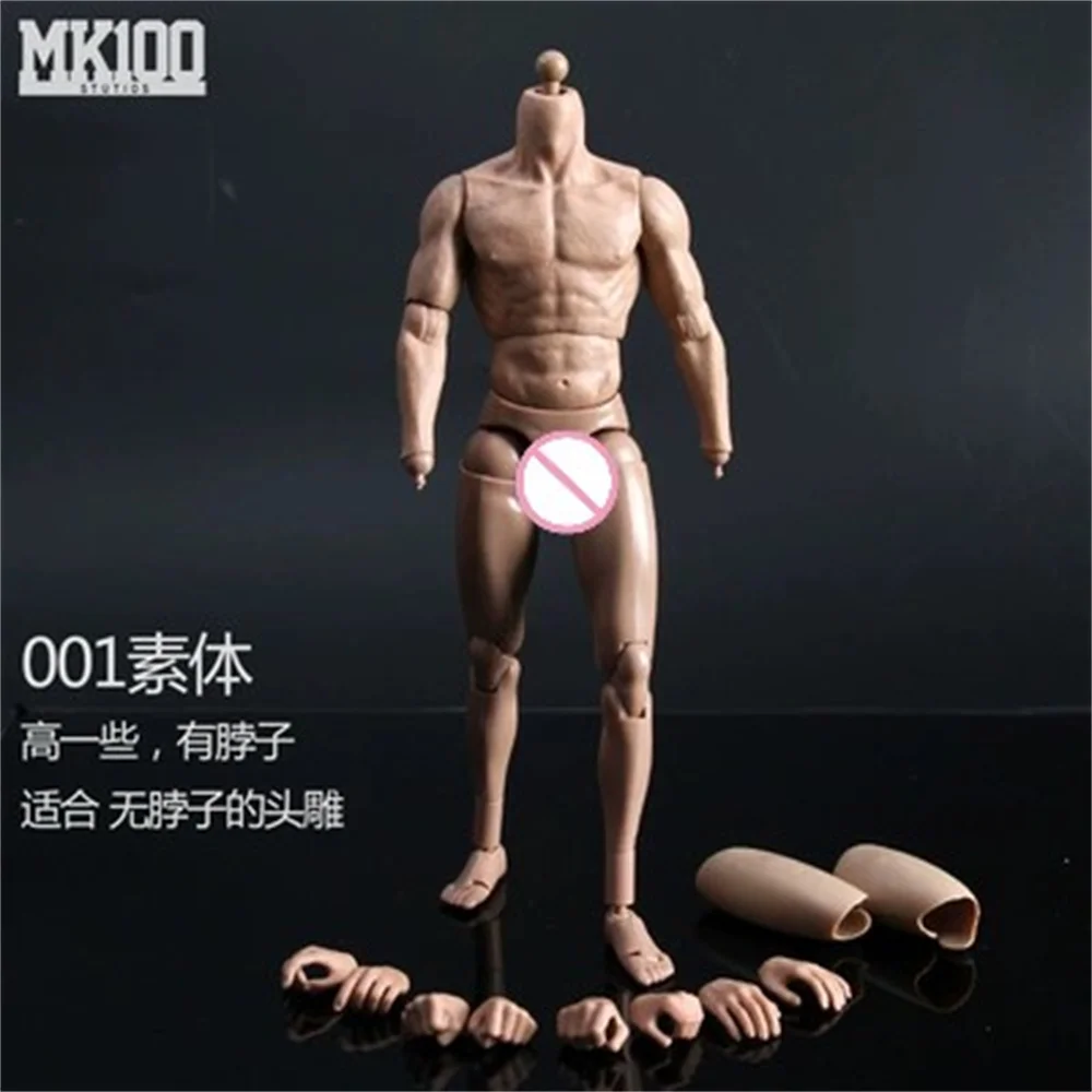 HOt 1/6 Scale Male Soldier Half Encapsulated Man Muscle Strong  Doll   for 12